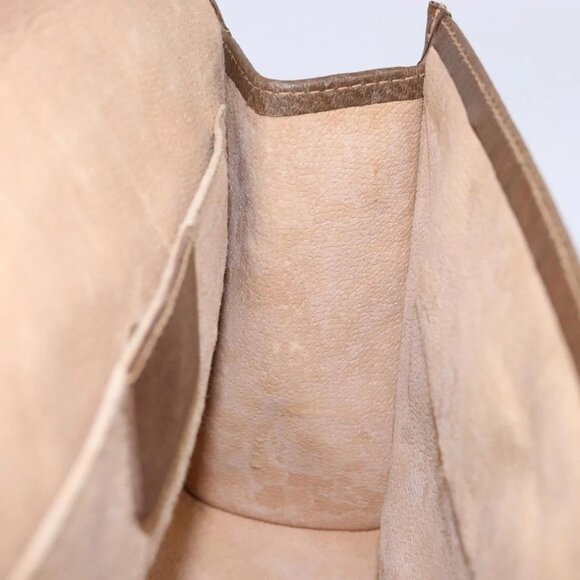 GUCCI GG Canvas Web Sherry Line Clutch Bag Beige Red - Picture 14 of 15